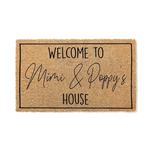 Grandparents Welcome Mat, Mimi & Papa Personalized (custom Name Doormat 2052) - Etsy