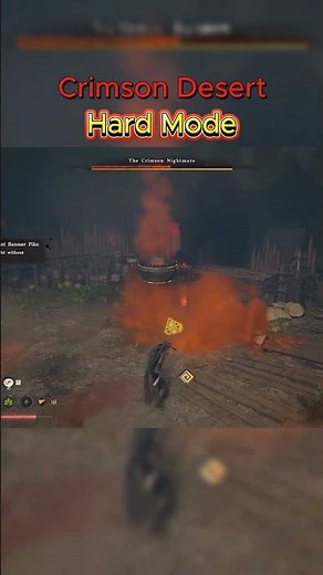 Insane Hard Mode Trick to Destroy Crimson Nightmare FAST in Crimson Desert 🔥 #shorts #gamingshorts
