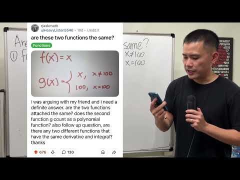 Are these 2 functions the same? Reddit r/askmath