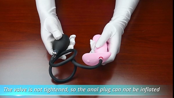 Inflatable Butt Plug Anal Vibrator Silicone Prostate Massager G-spot Stimulation Expand Anal Training Vibrating Sex Toys with 10 Modes Remote Control for Men Women Couple Romi