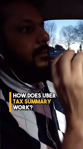 Uber Tax Summary Explained: Uber Driver Tax Calculation in Canada 2024 #uberdriver #shorts