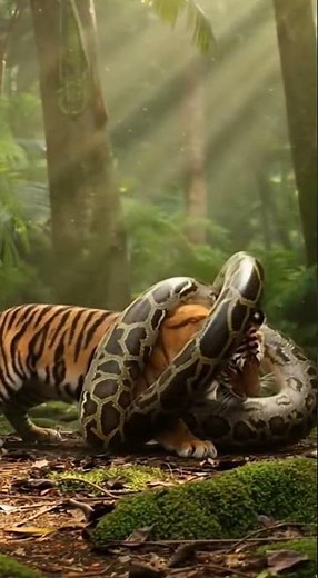 “Python vs Tiger – Unbelievable Real Wildlife Moment Caught in 4K!”