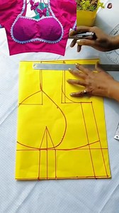 1.2M views · 9.8K reactions | Good Tips For Sewing 瑱✨ Madhubala Style Blouse design Drafting & Paper Cutting ✂️ Very Easy Method ✅ Please Watch  #easystitch #blousedesigns #frontpart #papercrafting #ideas #easystitch #designlovers #fbpost #fbvideopost2025シ #followformorecontent  | Reba Modak | Facebook