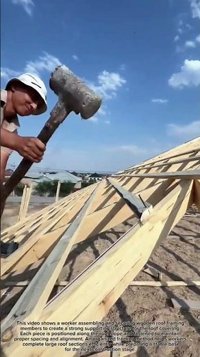 Amazing Roofing Work Step by Step. #RoofFraming #Construction