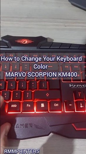 How to Change Your Keyboard Color MARVO SCORPION KM400 #keyboard #clavier #pcgaming #gaming #laptop