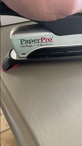 Accentra Paperpro one finger stapler.