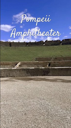 Ancient echoes —Pompeii’s amphitheater still stands. #Pompeii #vesuvius #History #Shorts #pinkfloyd