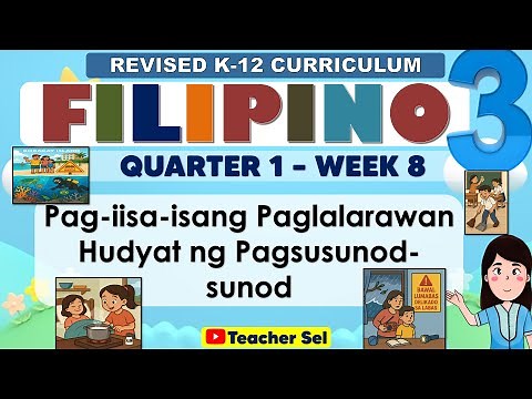 Filipino 3 Quarter 1 Week 8 Revised K-12 Pag-iisa-isang PaglalarawanHudyat ng Pagsusunod-sunod