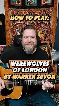 3 Levels of Werewolves Of London by Warren Zevon - Guitar Lesson (Simplified to Advanced)