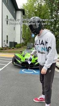 Buying my girlfriend her dream car - part 2 #dreamcar #couple #couplegoal #iloveher #bikerboy