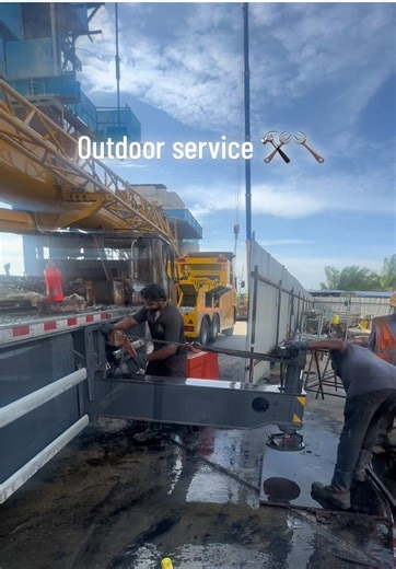 🚨🛠️🔧🚨 outdoor service 🛠️ contact us for all kind of crane repair services 019-3.2.1.2802–012-2.0.9.2802 #viral #fyp #viralvideo #trending #fy