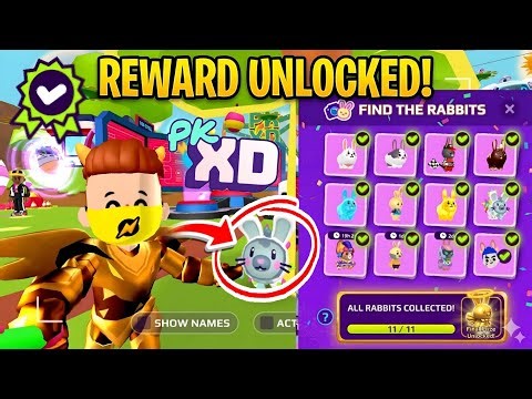 📢 FIND🔎 ALL RABBIT🐰 LOCATION IN PKXD 🤯✨ || ALL RABBIT LOCATION REWARD || KINGPRO24