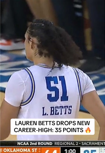 Go off then @Lauren Betts 👑 #MarchMadness x 🎥 ESPN #WBB #NCAAWBB #UCLA