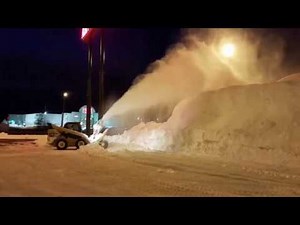 SnowWolf UltraBlower, High Flow Skid Steer Snow Blower on CAT 272D XHP