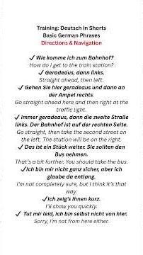 Basic German Phrases - Directions & Navigation #deutsch #germanlanguage #deutschlernen