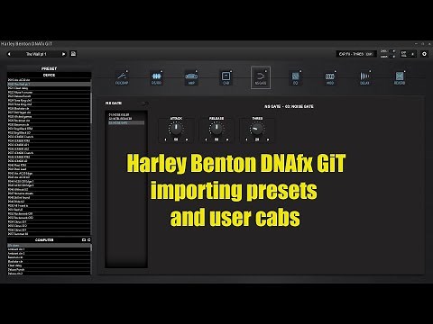 Harley Benton DNAfx GiT | importing presets and user cabs