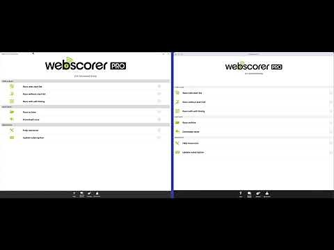 Webscorer race timing: Master / Helper timing mode