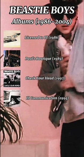 BEASTIE BOYS ALBUMS (1986-2004) #beastieboys #albums