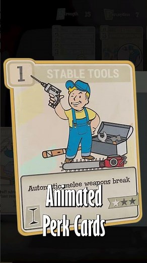 Fallout 76 Tips and Tricks Animated Perk Cards