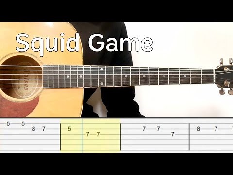 Squid Game - Mingle Song (Easy Guitar Tutorial Tabs)