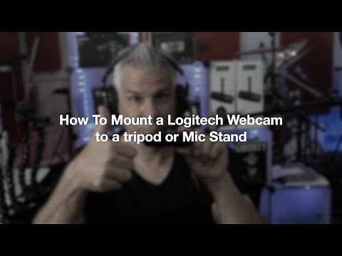 How to Mount A Logitech Webcam to a Mic Stand