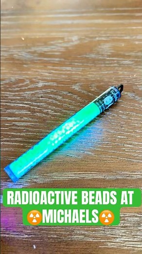Radioactive Beads at Michaels 😱☢️ #uranium #radioactive #radium #radiumgirls #history #darkhistory