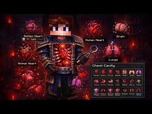 Minecraft Chest Cavity 🫀 Creepy Organ Mod – New Inventory and Deadly Effects!