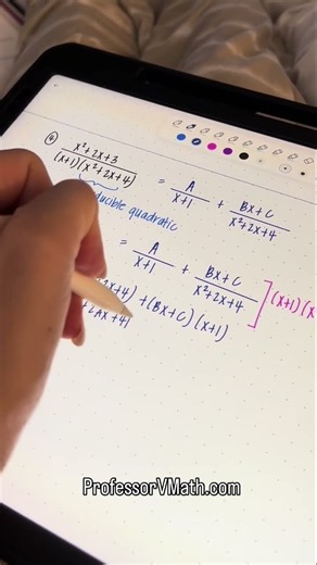 How a Math Professor Relaxes on Sunday Night | Partial Fractions #Shorts