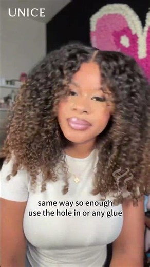 UNice Pre-bleached 7x5 Lace Natural Curly Texture Wig