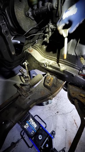 MELES on Instagram: "AE86 Front Cross Member Removal. #Toyota #Corolla #AE86 #Restoration #diy"