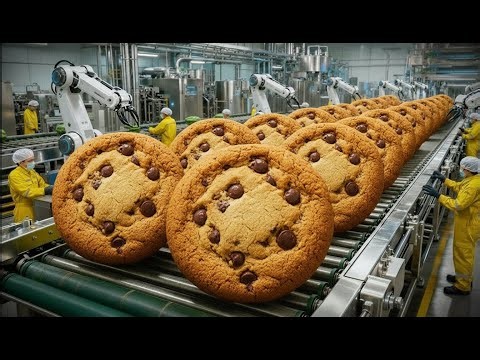 How Cookies Go From Dough to Packaging Inside a Mega Factory...