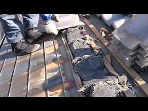 一文字（いちもんじ）軒瓦の馴染み（なじみ）土葺き工法です！