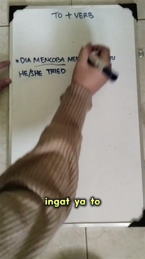 INFINITIVE (TO + VERB)