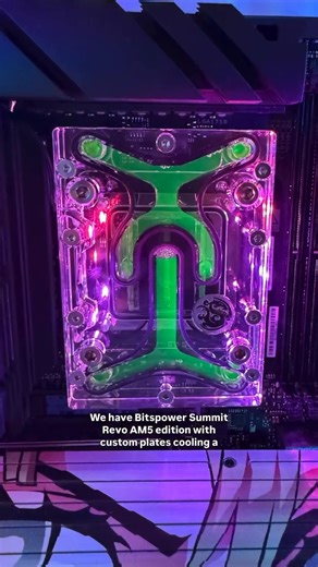 Bitspower Liquid Cooling Solutions | @carlos.sarah's Dual Stealth Loop Mitsuri build at #CES2026! Summit Revo AM5, #RTX5090 Astral Nebula block, triple rad cooling - and we... | Instagram