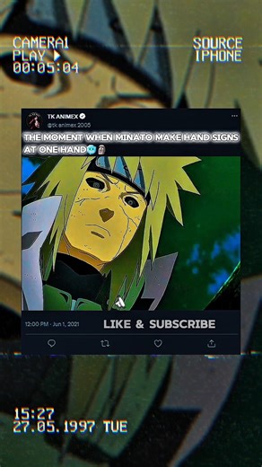 The Moment When Minato Make Hand Signs at one hand 🥶🗿||#shorts #viralvideo #naruto #anime