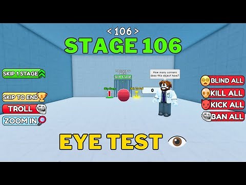How To Solve Roblox Eye Test Stage 106 | Eye Test 👀 Guide