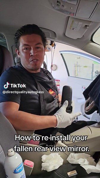 Have you had your Rear view mirror fall off your windshield? here is a DIY video for consumers and technicians #DIY #windshield #rearviewmirror #carglass