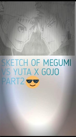 Sketch of Megumi Fosogiro vs gojo part 2. #sketchful #art