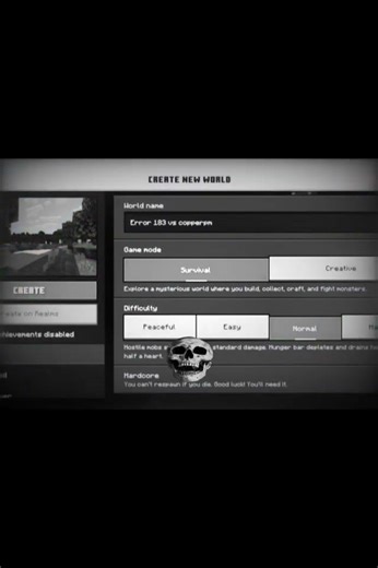 Error 183 Minecraft Horror