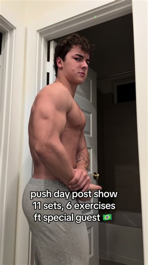 push day workout to bring up weakpoints post show @pedrotriedlifting coaching applications & programs in bio | code