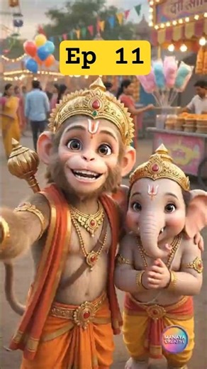 🎪 Ganesh Ji Ke Saath Mela Ghoom Liya! 😍 | Bal Hanuman AI Vlog Ep 11 | Manaya Creative