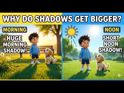 Why Do Shadows Change Size? | Light and Shadows for Kids | Science Story