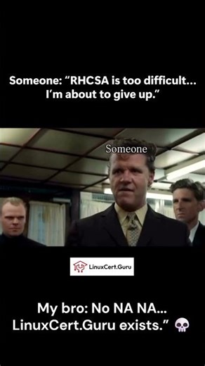 RHCSA Is Too Hard? Watch This 💀 (Linux Meme)