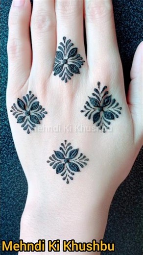 Simple Mehndi Design in 30 Seconds | Easy & Beautiful #Shorts