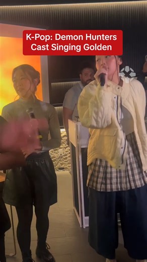 The singing voices for Zoey, Mira and Mystery Saja are joined by director Maggie Kang for a karaoke rendition of K-Pop: Demon Hunter's "Golden" at #TIFF #kpopdemonhunters #animation #singing #music #netflix | IGN
