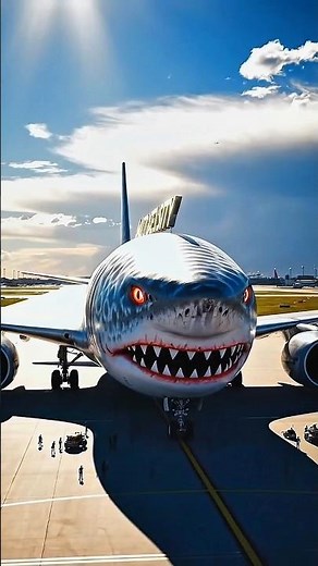 World’s First Shark Airplane Interior 🦈✈ | Aquarium Style Plane #futuristicplanes #usaviation #USA