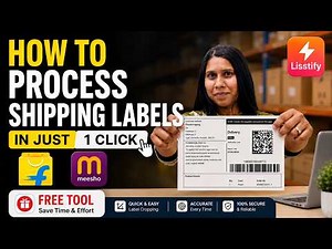 How to Crop Shipping Label in 1 Click | Free Meesho Label Cropper & Flipkart Label Cropper