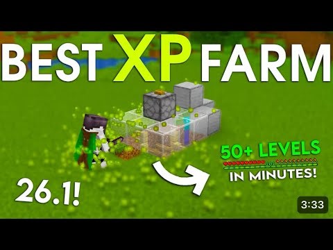 NEW UPDATED Minecraft 26.1 XP FARM | 50 Levels in Minutes (Easy) YT:CC1