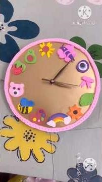 DIY Clay Wall Clock for Kids | Fun & Educational Wall Decor Craft