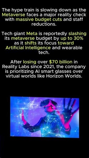 Is the Metaverse over? 📉 #metaverse #meta #techlayoffs #ai